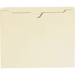 Smead Reinforced File Jacket, Letter Size, Flat, Manila, Pack Of 100