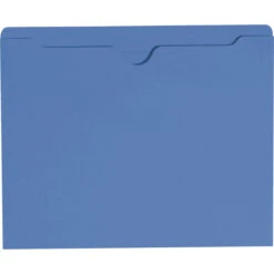 Smead File Jacket, Letter Size, Flat, Blue, Pack Of 100