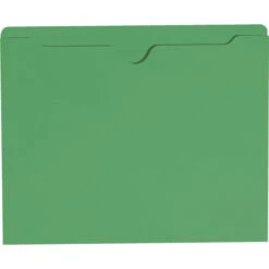 Smead File Jacket, Letter Size, Flat, Green, Pack Of 100