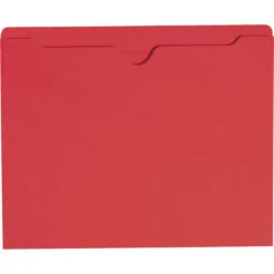 Smead File Jacket, Letter Size, Flat, Red, Pack Of 100