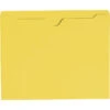 Smead File Jacket, Letter Size, Flat, Yellow, Pack Of 100