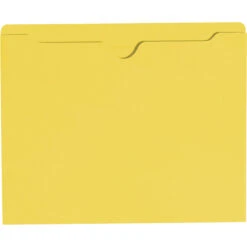Smead File Jacket, Letter Size, Flat, Yellow, Pack Of 100
