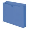 Smead File Jacket, Letter Size, 2 Inch Expansion, Blue, Pack Of 50