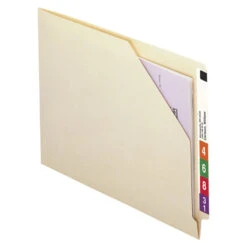 Smead End Tab File Jacket, Letter Size, Flat, Manila, Pack Of 100