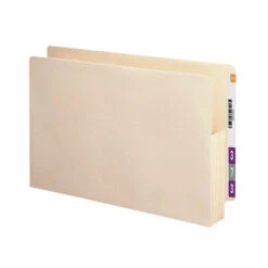 Smead TUFF End Tab File Pocket, Legal Size, 3-1/2 Inch Expansion, Manila, Pack Of 10