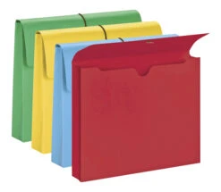 Smead Expanding Wallet, Letter Size, 2 Inch Expansion, Assorted Colors, Pack Of 50