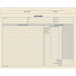TOPS Manila Job File Folder Jacket, Letter Size, Manila, Pack Of 20