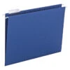 Smead Hanging File Folder, Letter Size, 1/5 Cut Tabs, Navy Blue, Pack Of 25 -Office Product Shop 1077898 SPR ecommfullsize
