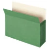 Smead Expanding File Pocket, Letter Size, 5-1/4 Inch Expansion, Green