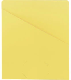 Smead Slash-Style File Jacket, Letter Size, Flat, Yellow, Pack Of 25