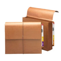 Smead Expanding Wallet, Letter Size, 5-1/4 Inch Expansion, Redrope, Pack Of 10