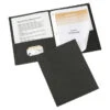 Avery 2-Pocket Folder With Fastener, Letter, Black, Pack Of 25 -Office Product Shop 1098395 SPR ecommfullsize