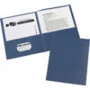 Avery 2-Pocket Folder, 40 Sheet Capacity, Dark Blue, Pack Of 25 -Office Product Shop 1098398 SPR ecommfullsize