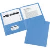 Avery 2-Pocket Folder, 40 Sheet Capacity, Light Blue, Pack Of 25 1 Avery 2-Pocket Folder, 40 Sheet Capacity, Light Blue, Pack Of 25 -Office Product Shop 1098399 SPR ecommfullsize