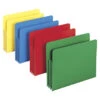Smead InnDura Expanding File Pocket, Letter Size, 3-1/2 Inch Expansion, Assorted Colors, Pack Of 4 -Office Product Shop 1101260 SPR ecommfullsize