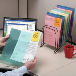 Smead Poly File Jacket, Letter Size, Assorted Colors, Pack Of 5 6 Smead Poly File Jacket, Letter Size, Assorted Colors, Pack Of 5 -Office Product Shop 1101269 C ecommfullsize