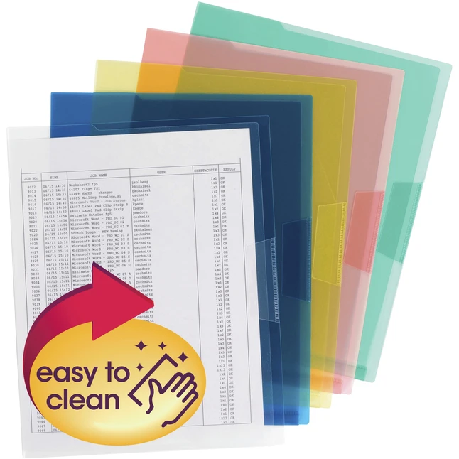 Smead Poly File Jacket, Letter Size, Assorted Colors, Pack Of 5 3 Smead Poly File Jacket, Letter Size, Assorted Colors, Pack Of 5