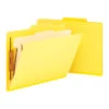 Smead Heavyweight Classification Folder, Letter Size, 1 Divider, Yellow, Pack Of 10