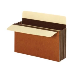 Pendaflex Heavy Duty File Pocket, Letter Size, 3-1/2 Inch Expansion, Brown, Pack Of 10