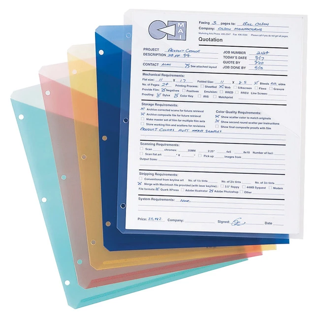 Smead InnDura Poly Slash File Jacket, Letter Size, Assorted Colors, Pack Of 5 3 Smead InnDura Poly Slash File Jacket, Letter Size, Assorted Colors, Pack Of 5