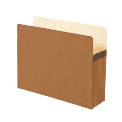 Smead Expanding Recycled File Pocket, Letter Size, 5-1/4 Inch Expansion, Redrope, Pack Of 10