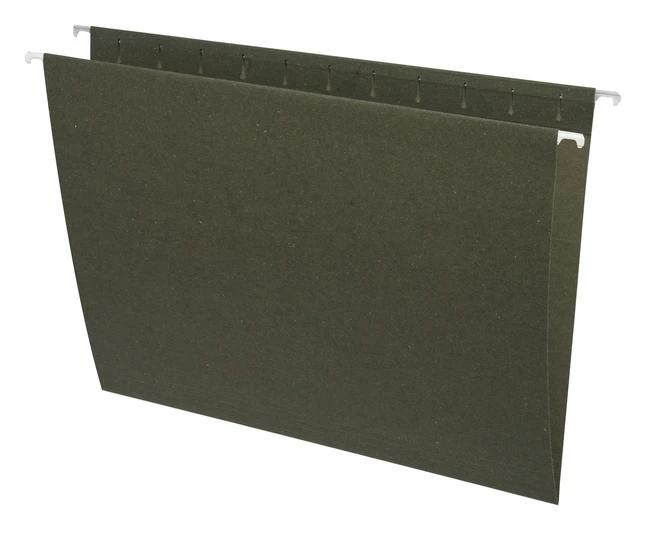 Business Source Recycled Hanging File Folders, Letter, No Tabs, Green, Pack Of 25 3 Business Source Recycled Hanging File Folders, Letter, No Tabs, Green, Pack Of 25