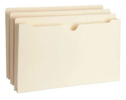 Business Source File Jacket, Legal Size, Straight Cut, Manila, 1 Inch Expansion, Pack Of 50