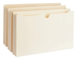 Business Source File Jacket, Legal Size, Straight Cut, Manila, 2 Inch Expansion, Pack Of 50