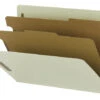 Smead Pressboard Recycled Classification Folder, Legal Size, Gray/Green, Pack Of 10 -Office Product Shop 1377746 SPR ecommfullsize