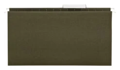 Business Source Recycled Hanging File Folders, Legal, 1/3 Cut Tabs, Green, Pack Of 25