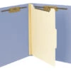 Smead Heavyweight Classification Folder, Letter Size, 1 Divider, Blue, Pack Of 10