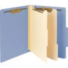 Smead Heavyweight Classification Folder, Letter Size, 2 Dividers, Blue, Pack Of 10