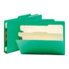 Smead Heavyweight Classification Folder, Letter Size, 2 Dividers, Green, Pack Of 10 -Office Product Shop 1378361 SPR ecommfullsize