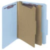 Smead SafeSHIELD PressGuard Classification Folders With Fasteners, Letter Size, Blue, Pack Of 10 -Office Product Shop 1383076 SPR ecommfullsize