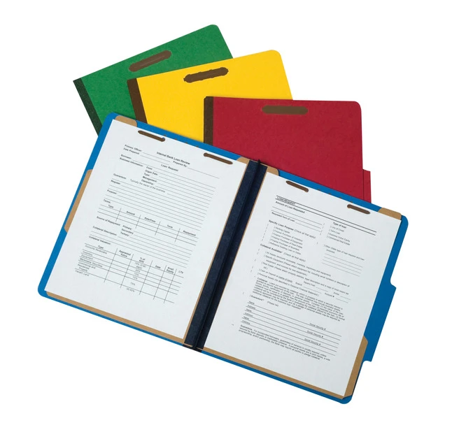 Pendaflex Pressboard Classification Folders, Letter Size, 2/5 Cut, Cobalt Blue, Pack Of 10 4 Pendaflex Pressboard Classification Folders, Letter Size, 2/5 Cut, Cobalt Blue, Pack Of 10 - Image 2