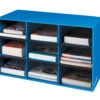 Bankers Box Classroom Cubby With Channels, 9 Compartments, 13 X 28-1/4 X 16 Inches, Blue