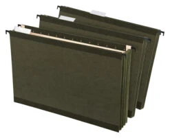 Pendaflex SureHook Hanging File Pocket, Legal Size, 3-1/2 Inch Expansion, Green, Pack Of 4