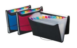 Pendaflex Poly Expanding File, Letter Size, 13 Pockets, Assorted Colors