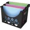 Deflecto Hanging File Holder, Black, 9-6/10 W X 8-1/2 D X 13-1/4 H In