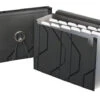 Pendaflex Sliding Cover Expanding File, 13 Pocket, Black