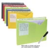 C-Line Write-On Poly File Jackets, Letter Size, Assorted Colors, Pack Of 10