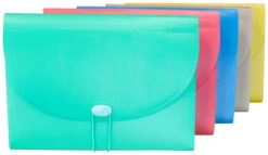 C-Line Expanding File, Letter Size, 7-Pocket, 1-5/8 Inch Expansion, Assorted Colors -Office Product Shop 1536828 A ecommfullsize