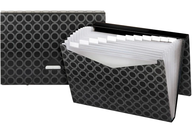 Pendaflex Poly Expanding File, Letter Size, 13 Pocket, Black 3 Pendaflex Poly Expanding File, Letter Size, 13 Pocket, Black