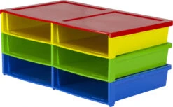 Storex 6 Slot Quick Stack Literature Organizer, Classroom Colors
