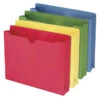 Smead File Jacket, Letter Size, 2 Inch Expansion, Assorted Colors, Pack Of 10