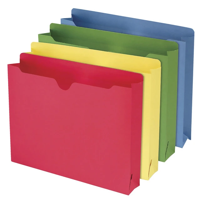 Smead File Jacket, Letter Size, 2 Inch Expansion, Assorted Colors, Pack Of 10 3 Smead File Jacket, Letter Size, 2 Inch Expansion, Assorted Colors, Pack Of 10