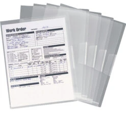 Smead Poly Translucent Project File Jackets, Letter Size, Clear, Pack Of 5