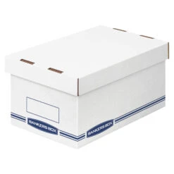 Fellowes Bankers Box Storage Box, Medium, 7-1/2 X 11 X 6 In, Pack Of 12