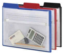 Smead Poly Project Organizer, 8-1/2 X 11 Inches, Assorted Colors, Pack Of 3