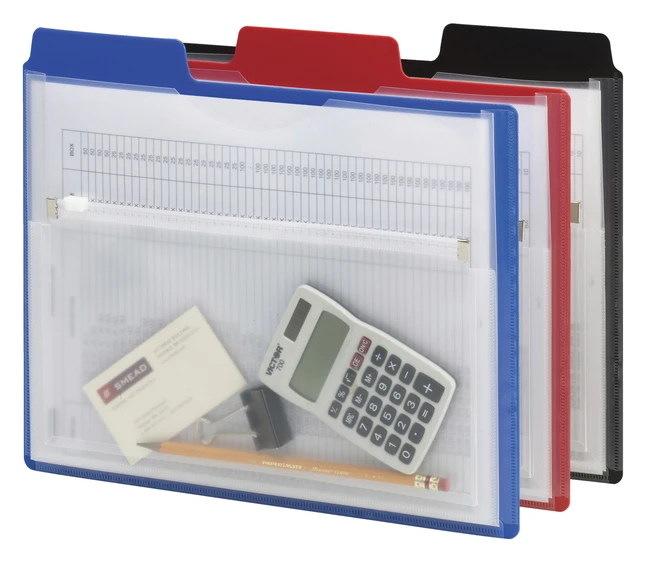 Smead Poly Project Organizer, 8-1/2 X 11 Inches, Assorted Colors, Pack Of 3 3 Smead Poly Project Organizer, 8-1/2 X 11 Inches, Assorted Colors, Pack Of 3